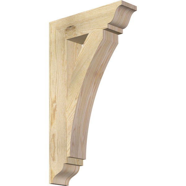 Ekena Millwork Thorton Traditional Rough Sawn Bracket, Douglas Fir, 4"W x 16"D x 28"H BKT04X16X28THR01RDF - main